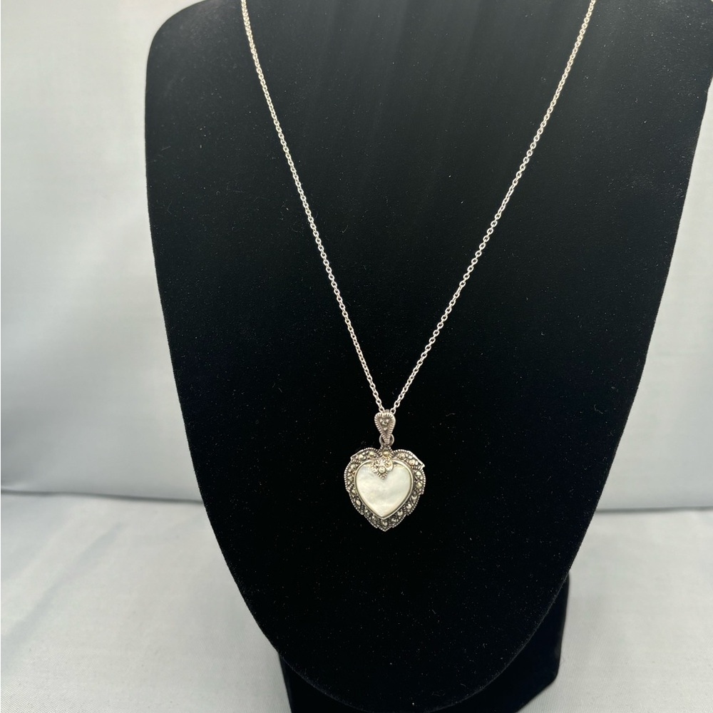 Sterling Silver Heart Pendant Necklace